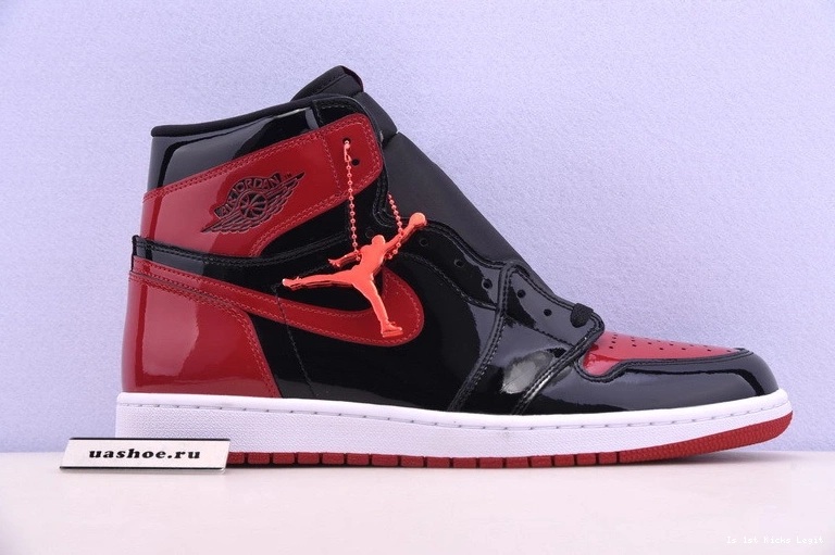Bred Jordan 555088-063 Leather Patent 1 Air 0927
